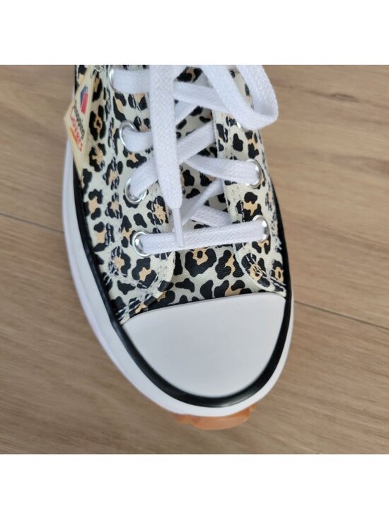 ❤️Converse Run Star Hike Platform Archive Leopard Sz 9 Men\'s Shoes White A16286C main image 7